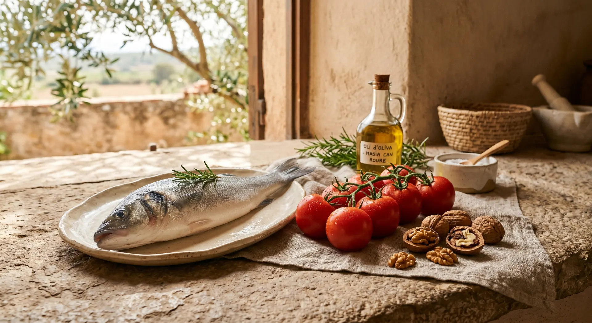 Superalimentos catalanes: nueces, tomates y pescados del mar desde la cocina de Sára