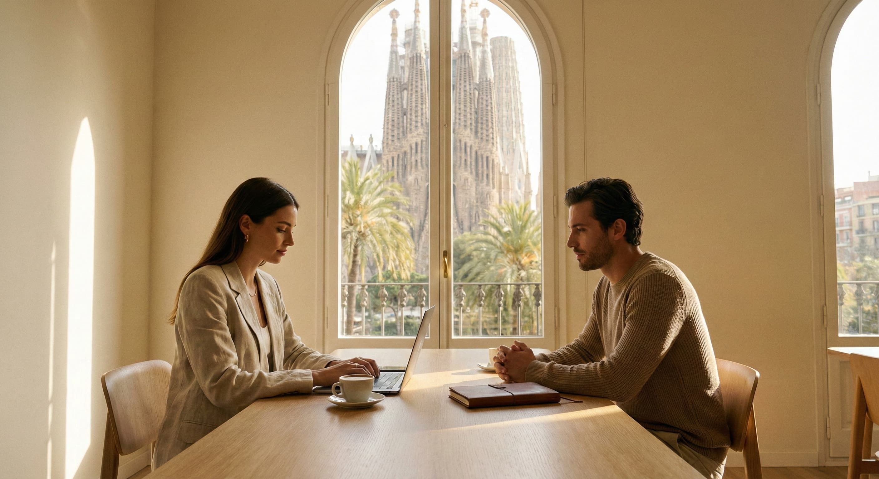 Erasmus+ szakmai gyakorlat modern irodai környezetben, Barcelonában