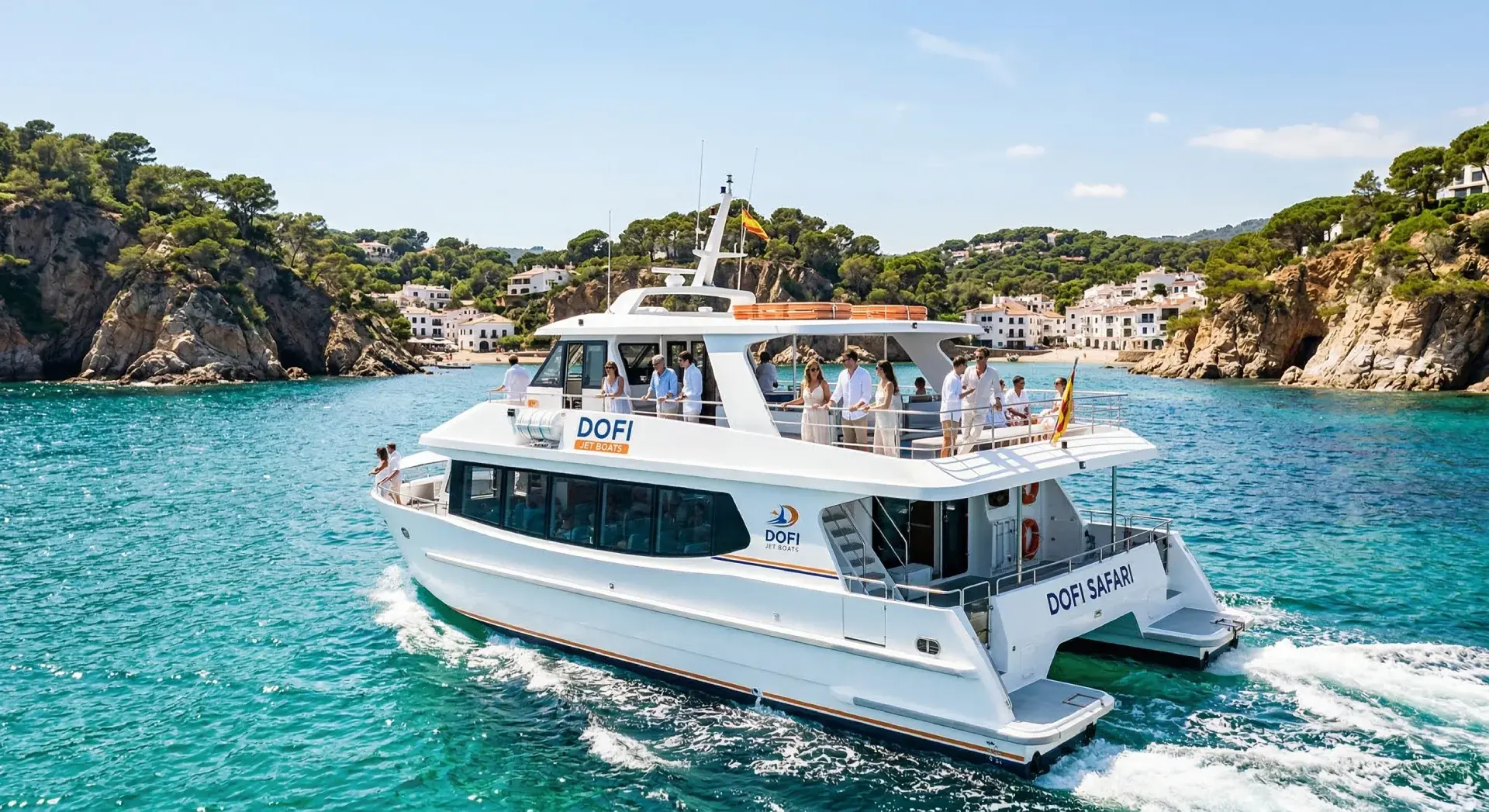 Una experiencia exclusiva en yate por la Costa Brava: calas escondidas, aguas cristalinas y el oro del atardecer desde la cubierta de un barco privado.